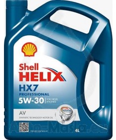 Shell Helix HX7 Professional AV 5W30- 4 ЛИТРА