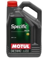 MOTUL SPECIFIC CNG/LPG 5W40- 5 ЛИТРА